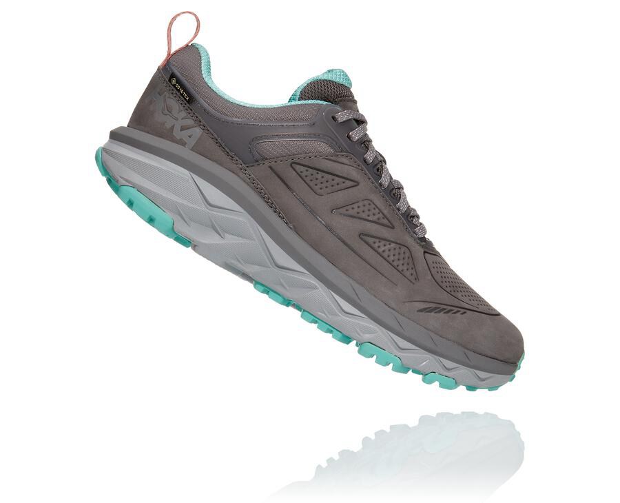 Tenis Hoka One One Trail Mujer Grises - Challenger Bajos Gore-Tex - URNB38624